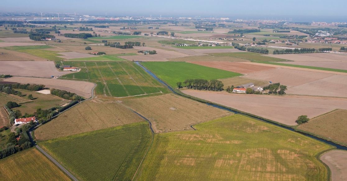 Ruilverkaveling A11 vanuit de lucht